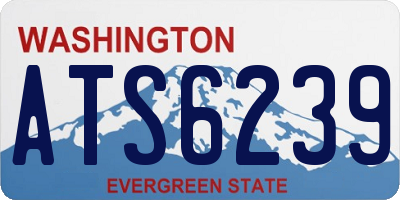 WA license plate ATS6239
