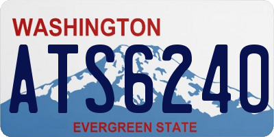 WA license plate ATS6240
