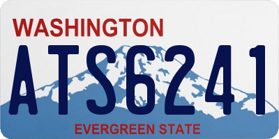 WA license plate ATS6241