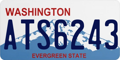 WA license plate ATS6243