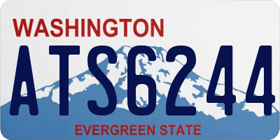 WA license plate ATS6244