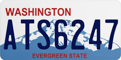 WA license plate ATS6247
