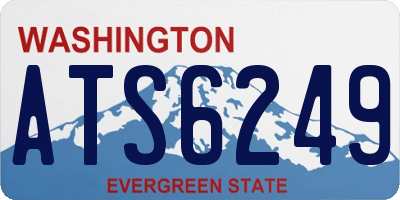 WA license plate ATS6249