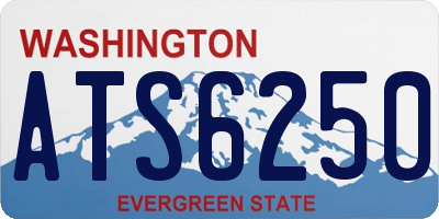 WA license plate ATS6250