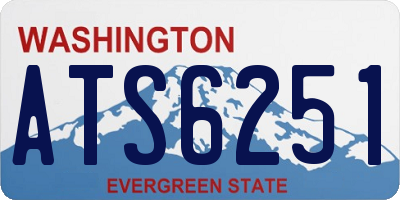 WA license plate ATS6251
