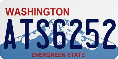 WA license plate ATS6252