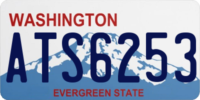 WA license plate ATS6253