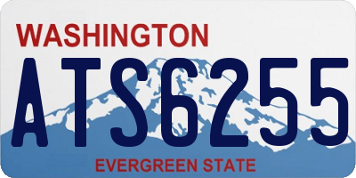 WA license plate ATS6255