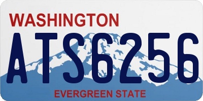 WA license plate ATS6256