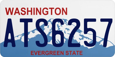 WA license plate ATS6257