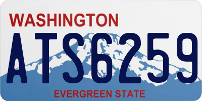 WA license plate ATS6259