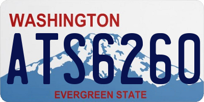 WA license plate ATS6260