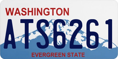 WA license plate ATS6261