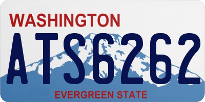 WA license plate ATS6262