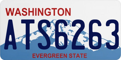 WA license plate ATS6263