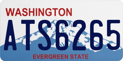 WA license plate ATS6265