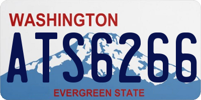 WA license plate ATS6266