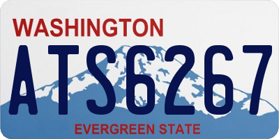 WA license plate ATS6267
