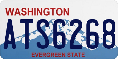WA license plate ATS6268