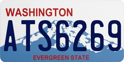 WA license plate ATS6269