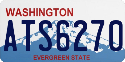 WA license plate ATS6270