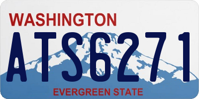 WA license plate ATS6271