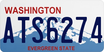 WA license plate ATS6274