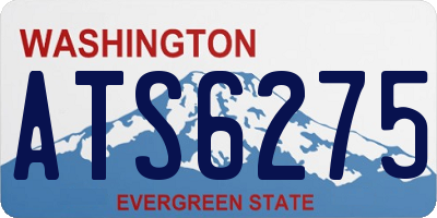 WA license plate ATS6275