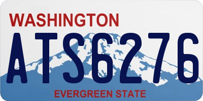 WA license plate ATS6276