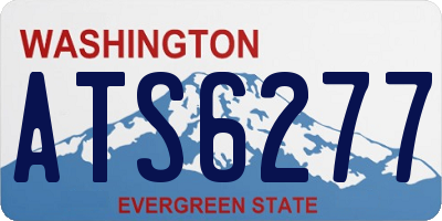 WA license plate ATS6277