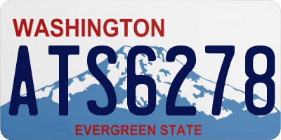 WA license plate ATS6278