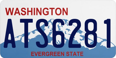 WA license plate ATS6281