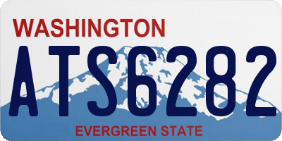 WA license plate ATS6282