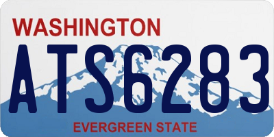 WA license plate ATS6283