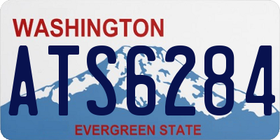 WA license plate ATS6284