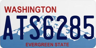 WA license plate ATS6285
