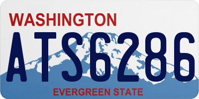 WA license plate ATS6286