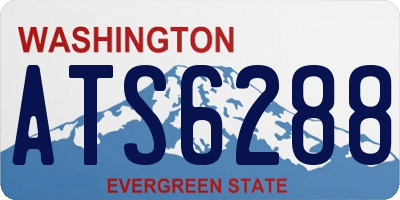 WA license plate ATS6288