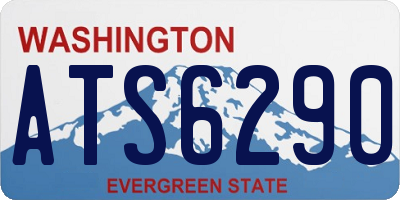 WA license plate ATS6290