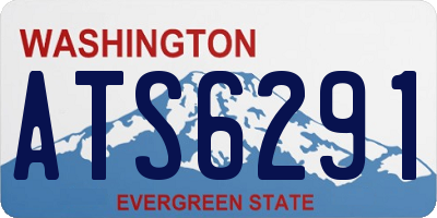 WA license plate ATS6291