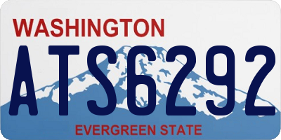 WA license plate ATS6292
