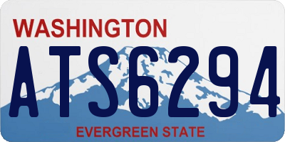 WA license plate ATS6294