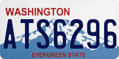 WA license plate ATS6296