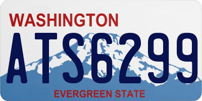 WA license plate ATS6299