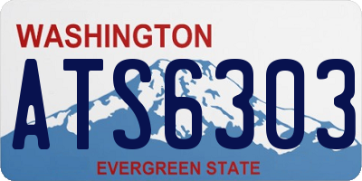 WA license plate ATS6303