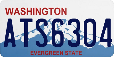 WA license plate ATS6304
