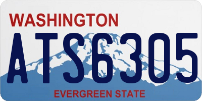 WA license plate ATS6305
