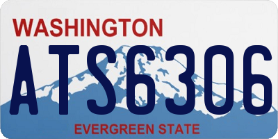WA license plate ATS6306