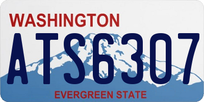 WA license plate ATS6307