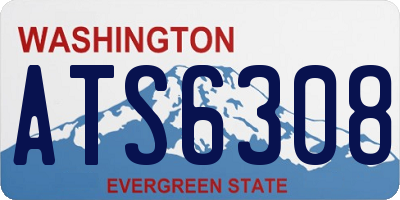 WA license plate ATS6308